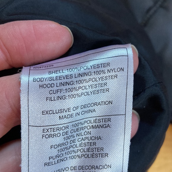 DIESEL Boys 5-6 Blue Puffer Jacket Hooded Ribbed Collar Cuffs Button & Zip - Picture 9 of 16